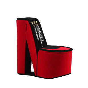 High Heel Shoe Display Jewelry Box Leopard High Heels Shape Jewelry Storage Box